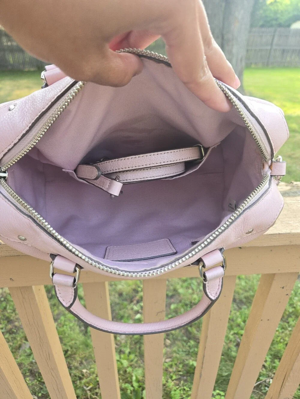 Coach Mini Bennet Pink Pebbled Leather #F36677
